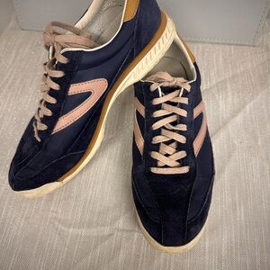 Tretorn Navy and Tan Sneakers for women